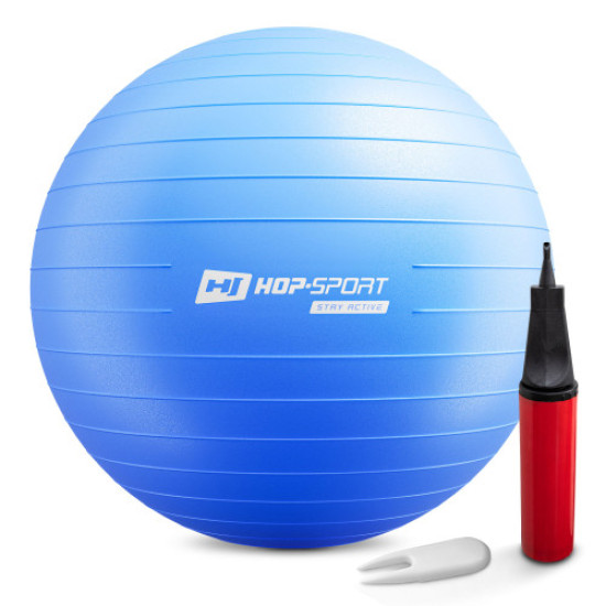 Купить Фитбол  Hop-Sport 75cm HS-R075YB blue + насос в Киеве - фото №1